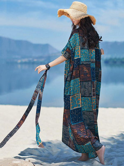 2019 Summer New Original Fashion Loose Oversize Bamboo Hemp Maxi Dress