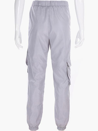 Pocket Buckle Jogger Pants