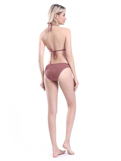Solid Bandage Bikinis Swimwear