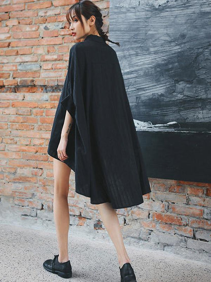 Loose Cropped BF Long Shirt
