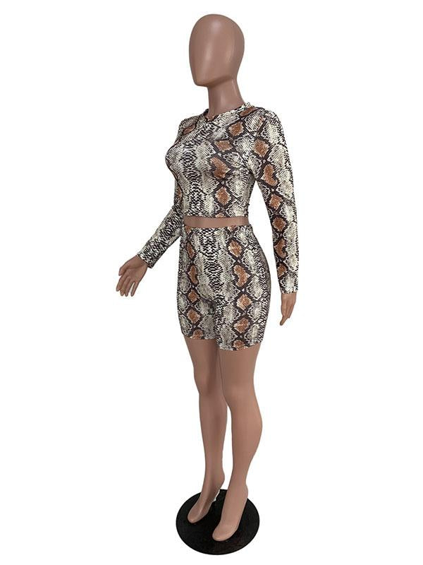 Snake Printed Yoga Suits