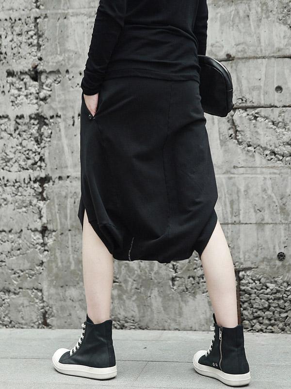 Loose Cropped Harem Pants