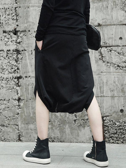 Loose Cropped Harem Pants