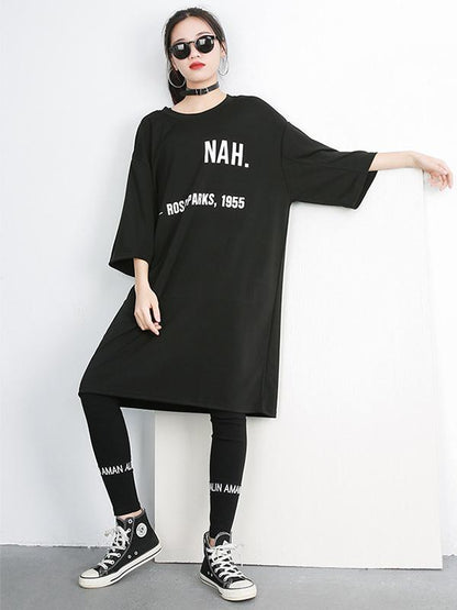 Printed Loose Plus Size Fashion T-shirt Top