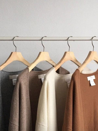 SPLIT-SIDE LACE-UP LONG SWEATER