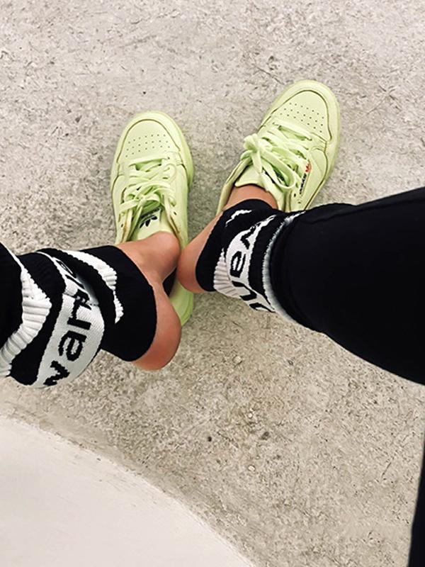 Wrap Contrast Color Casual Leggings