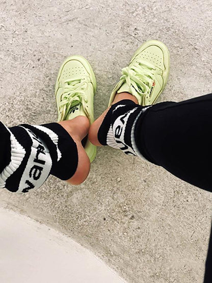 Wrap Contrast Color Casual Leggings