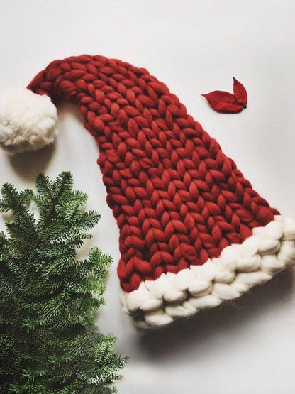 Cute Christmas Knitting Aran Weight Hat
