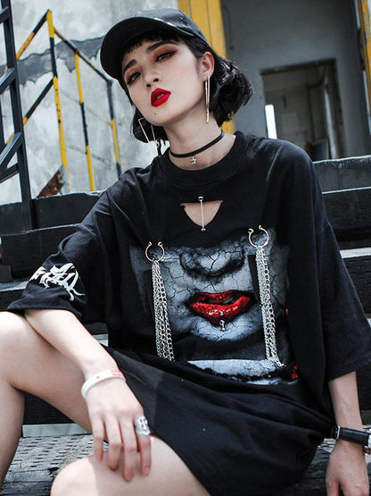 Cotton Hip-hop Loose Fashion Printed Dress