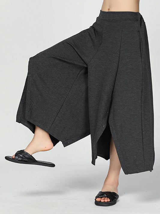 Loose Split-side Wide Leg Pants