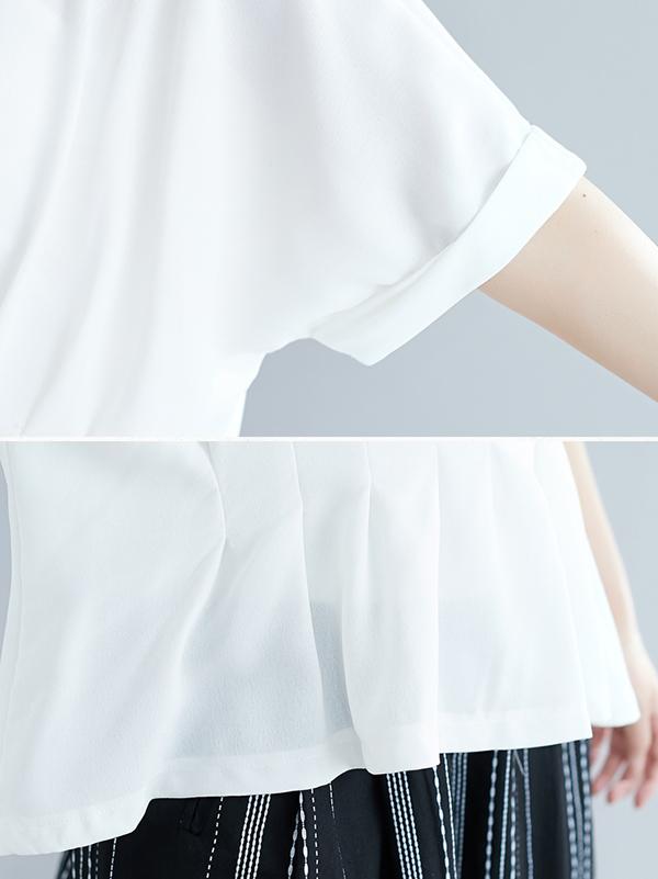 New Loose Elastic Waist Design T-Shirt