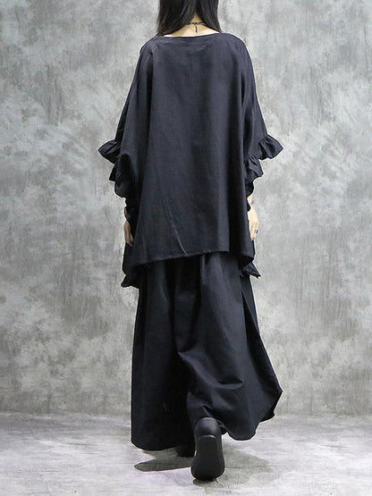 Oversize Batwing Sleeves Shirt