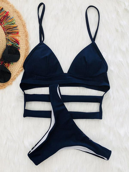 Sexy Solid Bikini Set