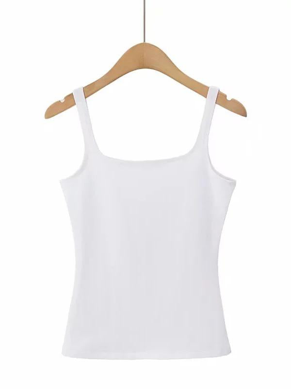 Sexy Solid Wrap Spaghetti-Neck Vest Top