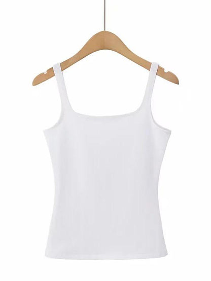 Sexy Solid Wrap Spaghetti-Neck Vest Top