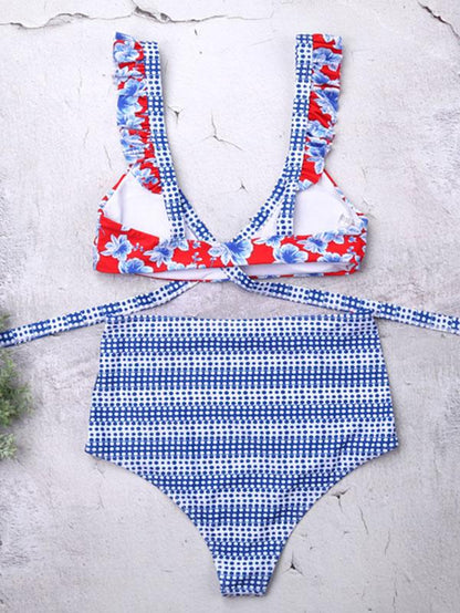Printed Fresh Bikinis Swimwear