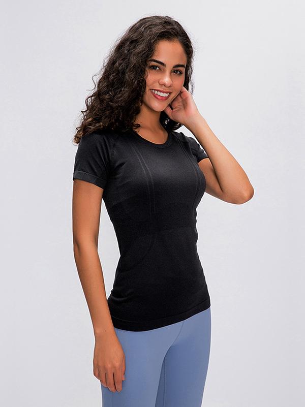 Wrap Solid Breathable Yoga Tees