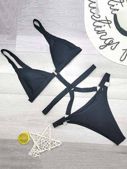 Sexy Leopard Bandge One-Piece Swimsuit