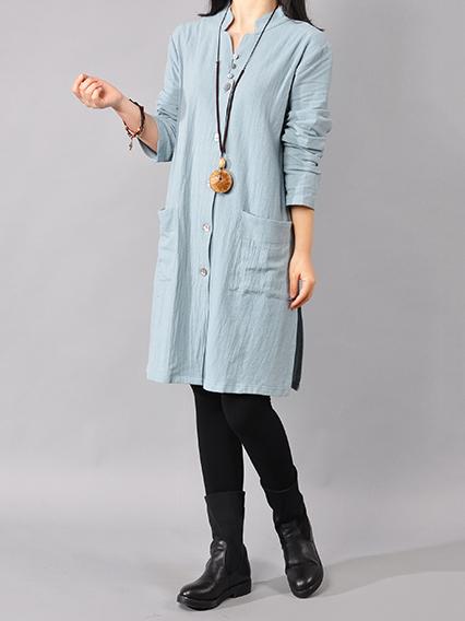 Plus Size Loose Solid Mini Dresses