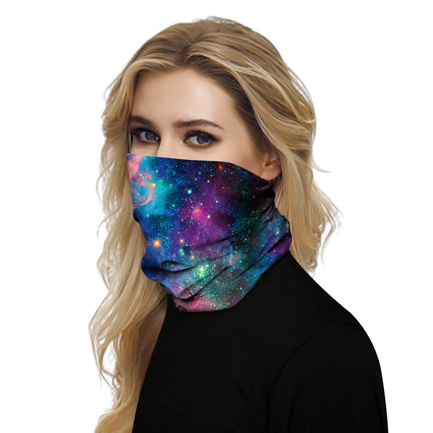 Starry Sky Printed Headwear Face Shield Masks