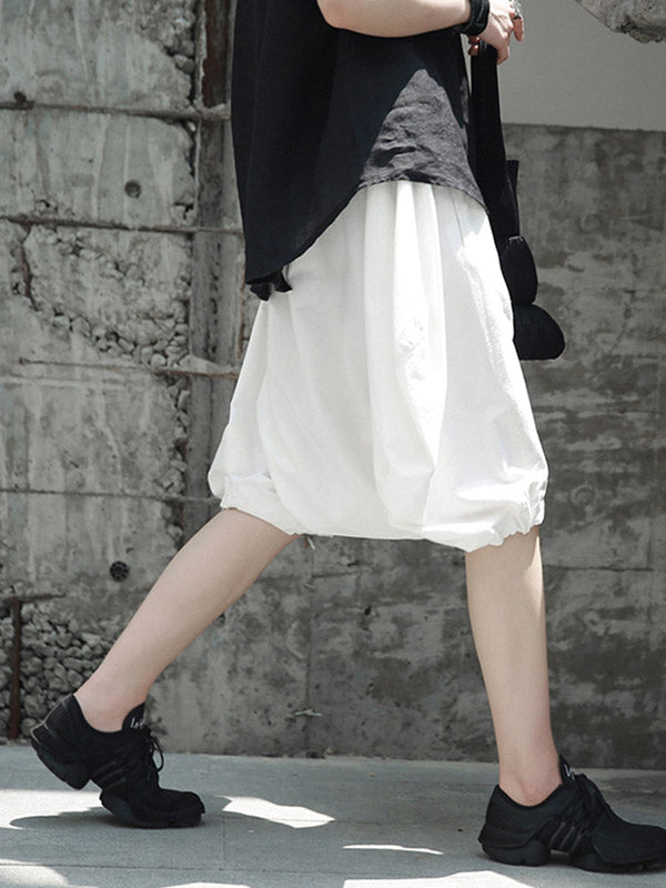 Stylish Solid Color Knickerbockers Shorts Bottoms