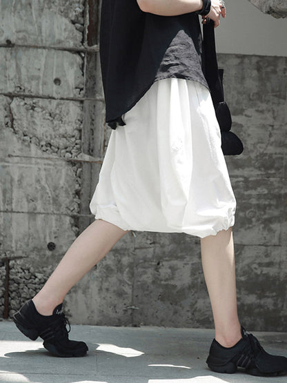Stylish Solid Color Knickerbockers Shorts Bottoms