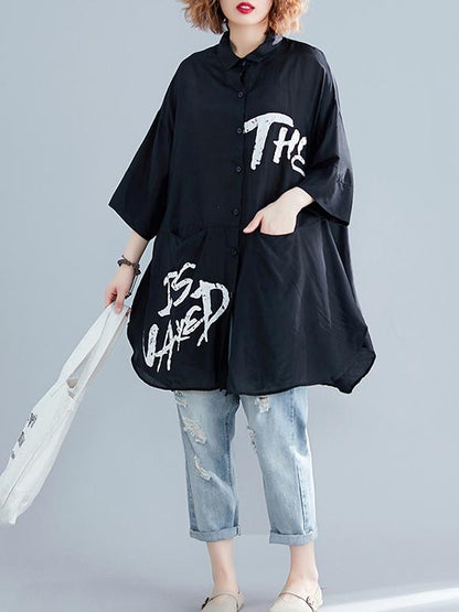 Super Loose Comfortable Shirt Dress