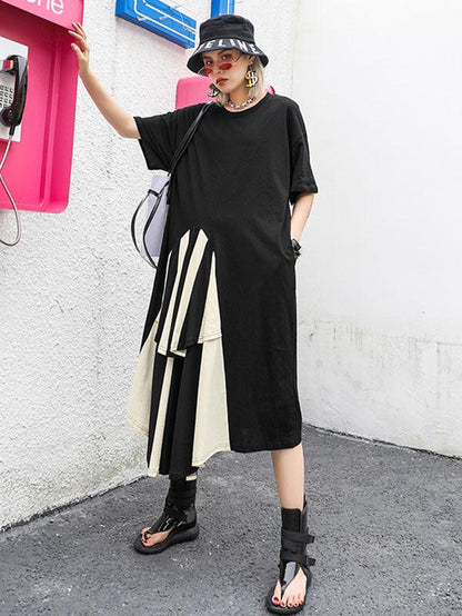 Oversize Asymmetric Long Dress
