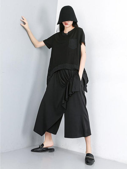 Asymmetric Split-joint T-Shirt