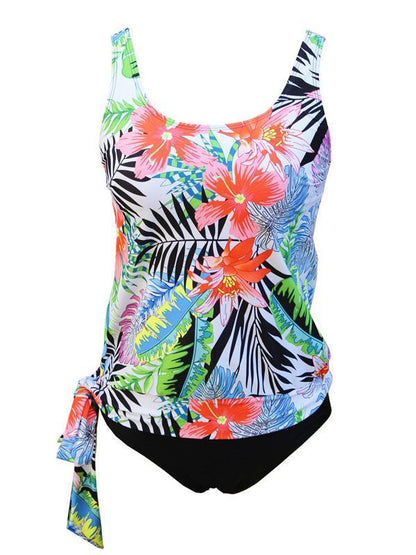 Plain Bottom Tankinis Swimwear