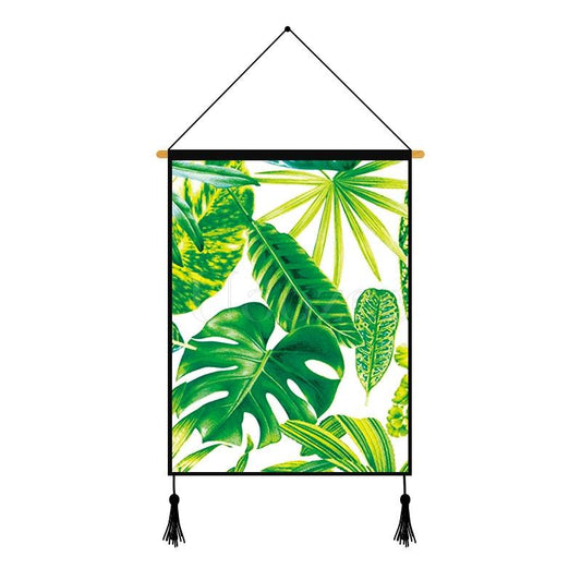Monstera Plants Leaves Printed Wall Hanging Decoration