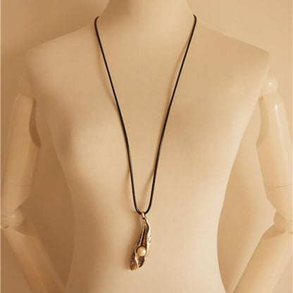 Ethnic Style Vintage Sweater Chain Fish Necklace