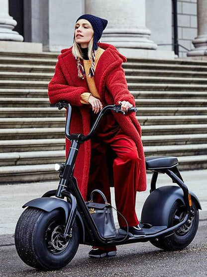 Lamb Wool Winter Long Sleeve Coat Tops