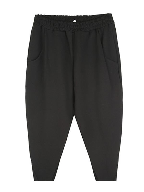 Original Solid Irregularity Harem Pants