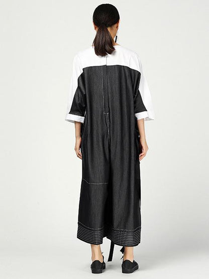Original Denim Split-joint Jumpsuits