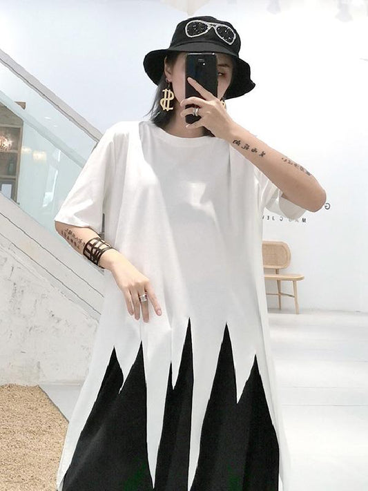 Original Solid Asymmetric T-Shirt