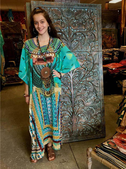 Printed National Loose Beach Cover-ups
