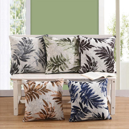 Leaf Printed Pillow Case