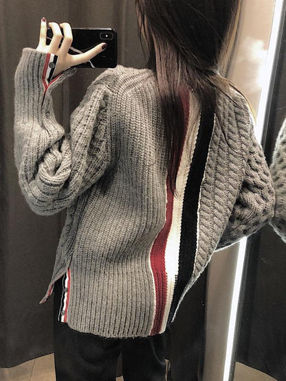 SPLIT-JOINT KNITTING LOOSE SWEATER