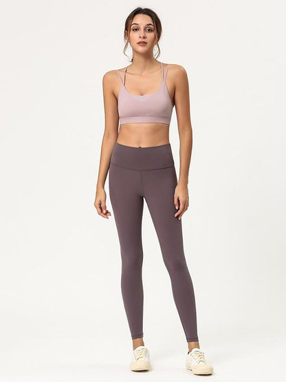 Spaghetti-neck Padded Sports Bras