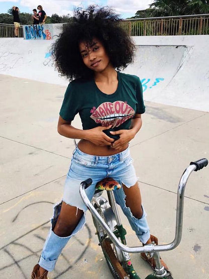 Fashion Printed Short Sleeves Blouses&shirts Tops