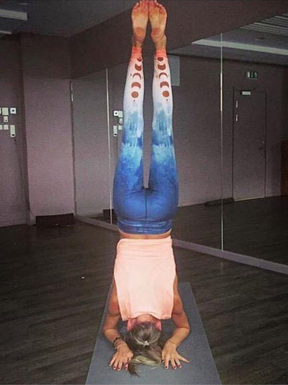 Printed Ocean Pattern Fashion Yoga Leggings