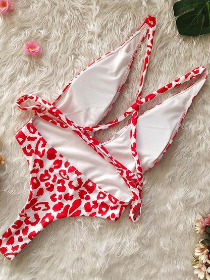 Sling Dull Bandage One Piece Swimwear
