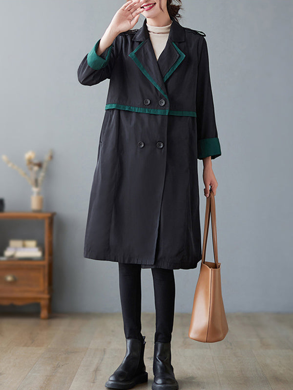 Urban Buttoned Split-Joint Trench Coat Outerwear