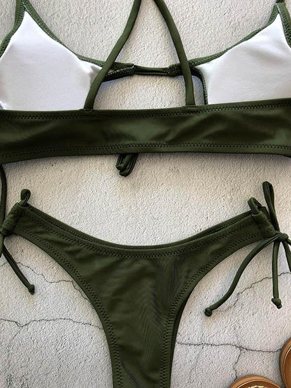 Sexy Plain Bikinis Swimwear