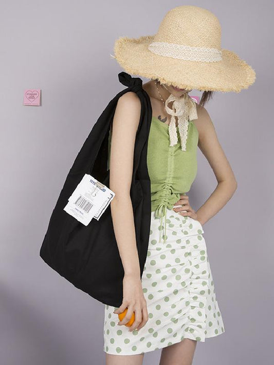 Simple Solid One-shoulder Casual Canvas Bag