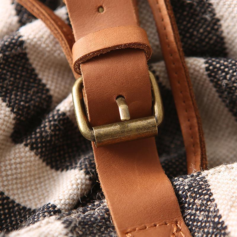 Casual Commuter Striped Backpack