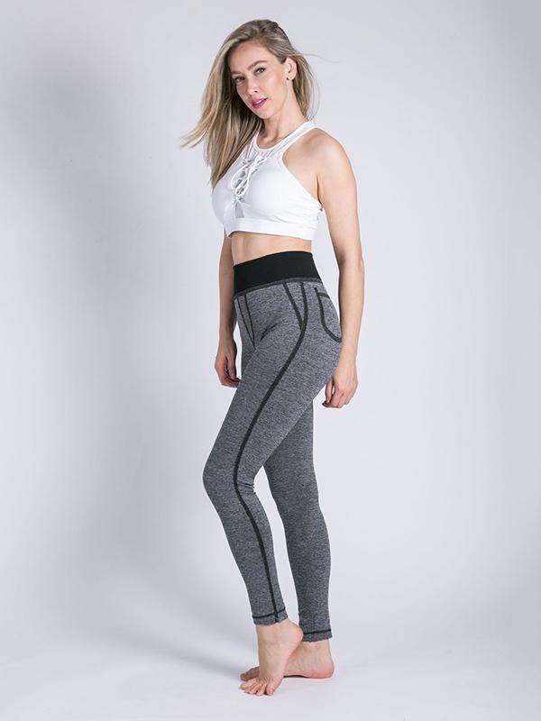 Contrast Trim Lift The Hips Leggings