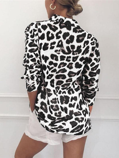 Leopard Sexy Blouse Top