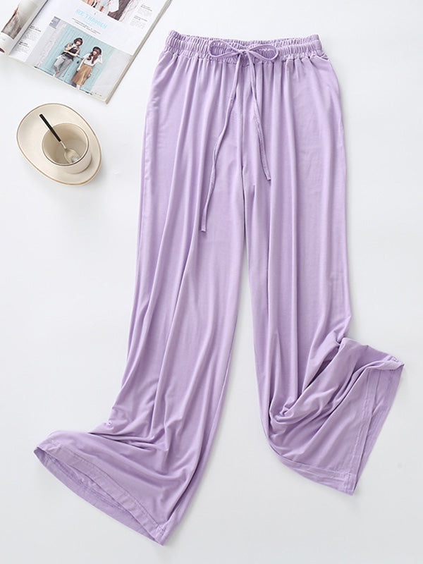 Comfortable Solid Color Modal Pajama Pants